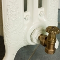 Cast iron radiator  - taps